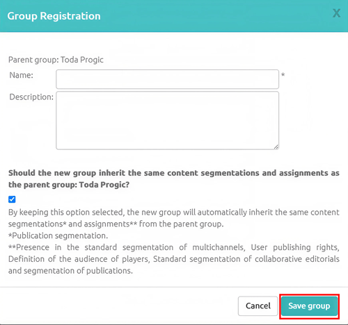 Criar Grupos P3 - EN
