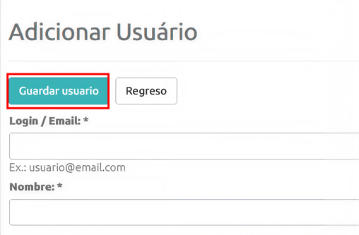 Criar Usuários - P6 ES